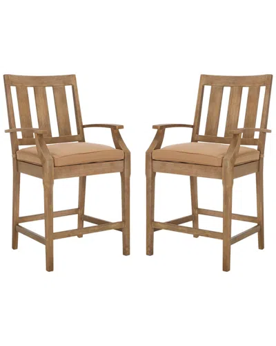 Safavieh Couture Safavieh Set Of 2 Couture San Salvador Patio Counter Stoolss