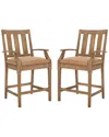 Safavieh Couture Safavieh Set Of 2 Couture San Salvador Patio Counter Stoolss