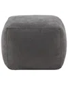 Safavieh Couture Samuels Boucle Pouf In Grey