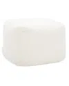 Safavieh Couture Samuels Boucle Pouf In Ivory