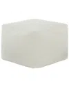 Safavieh Couture Samuels Boucle Pouf In White
