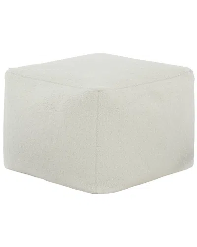 Safavieh Couture Samuels Boucle Pouf In White