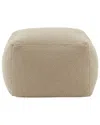 Safavieh Couture Samuels Teddy Pouf In Brown