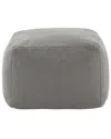 Safavieh Couture Samuels Teddy Pouf In Grey