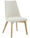 Safavieh Couture Sandralynn Linen Dining Chair In White