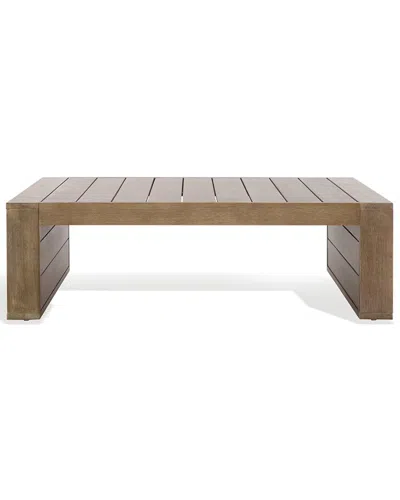 Safavieh Couture Santiago Patio Coffee Table In Brown