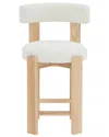 Safavieh Couture Saralisa Boucle Counter Stool In White