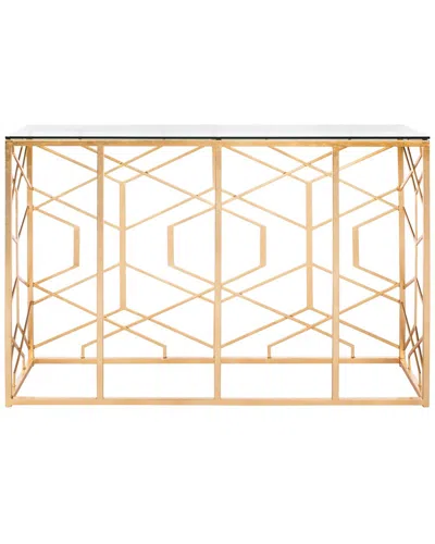 Safavieh Couture Sean Gold Leaf Console Table