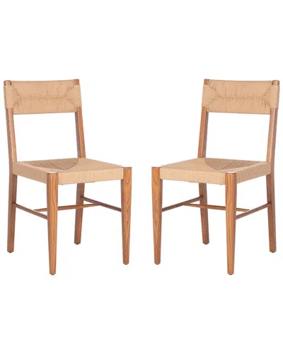 Safavieh Couture Cody Rattan Dining Chair In Natural