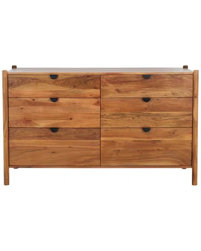 Safavieh Couture Shanti 6-drawer Dresser In Brown