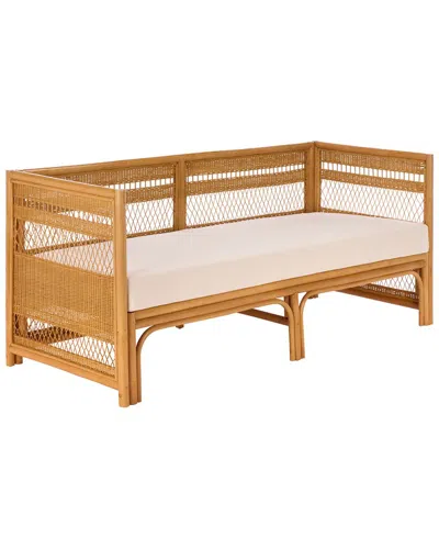 Safavieh Couture Shawnee Rattan Loveseat In Brown