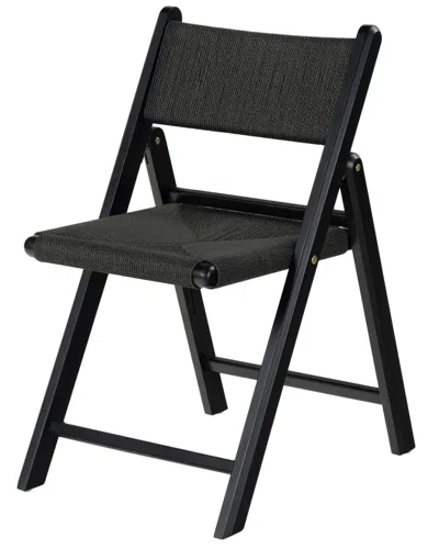 Safavieh Couture Shaylie Folding Dining Chair In Black