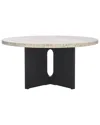 Safavieh Couture Shayna Travertine Coffee Table In Brown