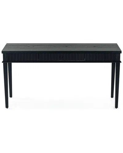 Safavieh Couture Shelbie 1-drawer Reeded Desk In Black