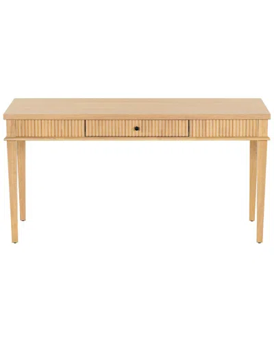 Safavieh Couture Shelbie 1-drawer Reeded Desk In Neutral