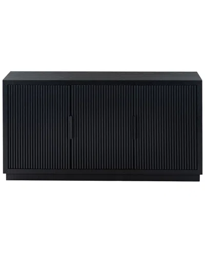 Safavieh Couture Shelbie 3-door Reeded Sideboard In Black