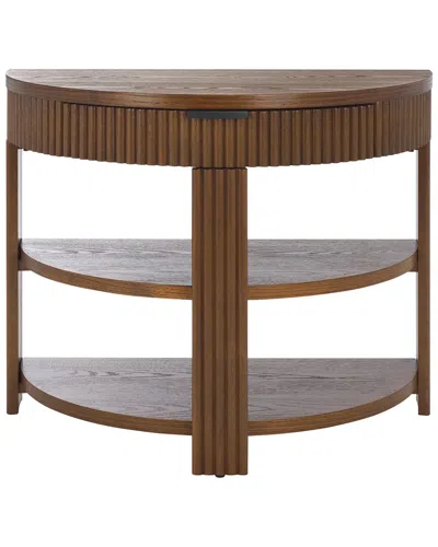 Safavieh Couture Shelbie Reeded Console Table In Black