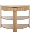 Safavieh Couture Shelbie Reeded Console Table In Nude
