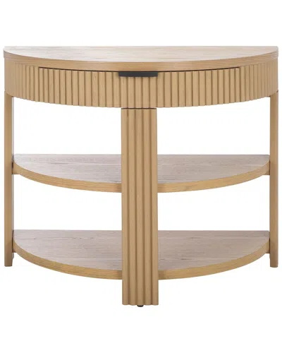 Safavieh Couture Shelbie Reeded Console Table In Nude