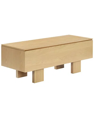 Safavieh Couture Sherianya Wood Storage Bench In Brown