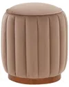Safavieh Couture Sherrie Round Tufted Ottoman