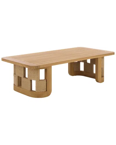 Safavieh Couture Skipper Teak Coffee Table In Brown