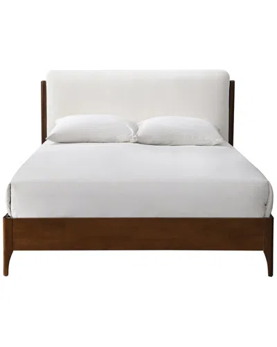 Safavieh Couture Solacina Wood Frame Queen Bed In White