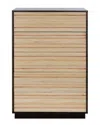 Safavieh Couture Stassie 5 Drawer Cane Tall Dresser In Brown