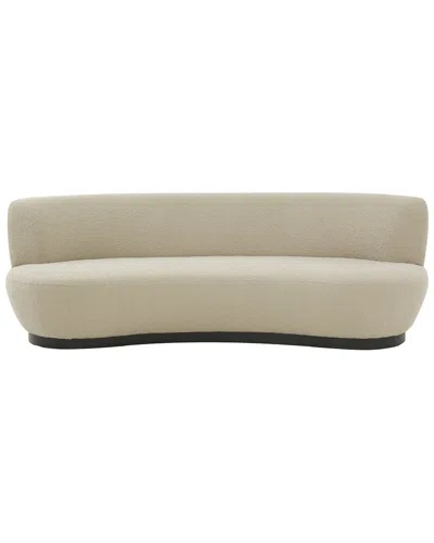 Safavieh Couture Stevie Boucle Curved Back Sofa In Neutral