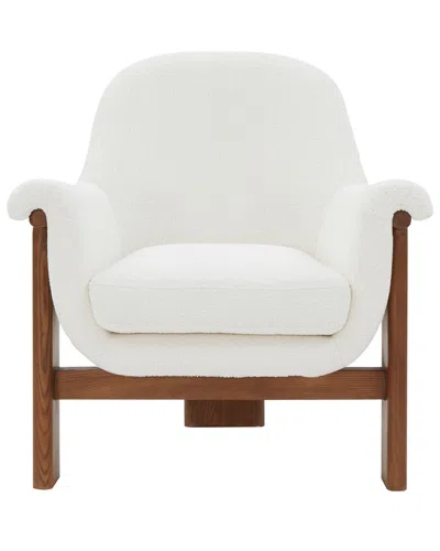 Safavieh Couture Sylvana Boucle Accent Chair In White