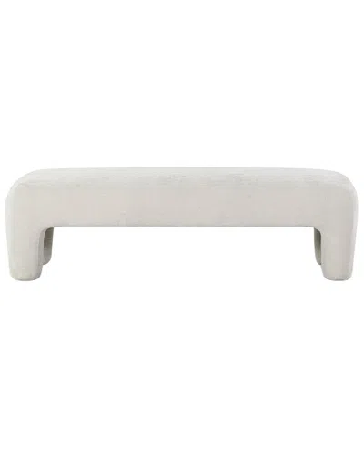 Safavieh Couture Tamlyn Performance Fabric Bench In White