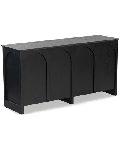 Safavieh Couture Tashalie 4 Door Wood Sideboard In Black