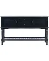 Safavieh Tate 2 Drawer 2 Door Console Table In Black