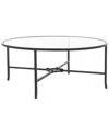 Safavieh Couture Tauri Forged Metal Round Coffee Table In Black