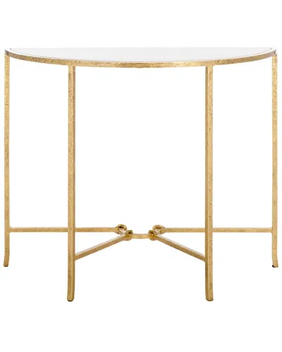 Safavieh Couture Tauri Metal Console Table In Gold