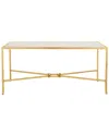 Safavieh Couture Tauri Metal Rectangle Coffee Table In White