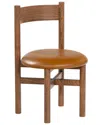 Safavieh Couture Tayla Leather Dining Chair In Brown