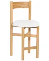 Safavieh Couture Tayla Linen Counter Stool In Brown