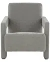 Safavieh Couture Taylor Modern Velvet Accent Chair In Grey