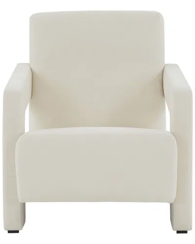 Safavieh Couture Taylor Modern Velvet Accent Chair In White