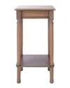 Safavieh Couture Tinsley Square Accent Table In Brown
