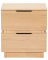 Safavieh Couture Titus 2 Drawer Stacked Nightstand In Brown