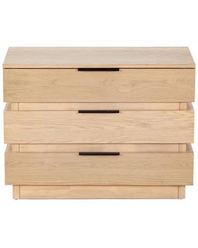 Safavieh Couture Titus 3 Drawer Stacked Chest In Brown