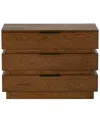 Safavieh Couture Titus 3 Drawer Stacked Chest In Brown