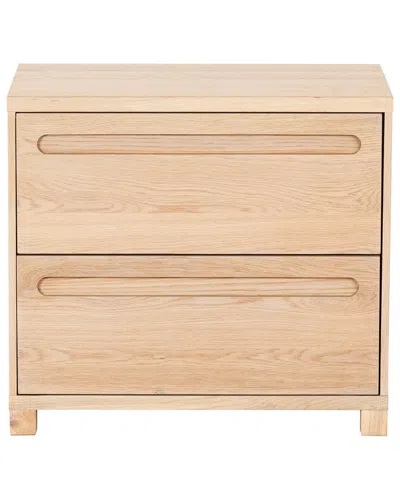 Safavieh Couture Tobiette 2 Drawer Wood Nightstand In Brown