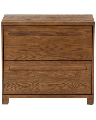 SAFAVIEH COUTURE SAFAVIEH COUTURE TOBIETTE 2 DRAWER WOOD NIGHTSTAND