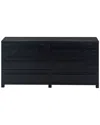 Safavieh Couture Tobiette 6 Drawer Wood Dresser In Black