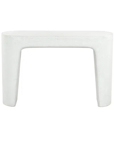 Safavieh Couture Tolbert Concrete Console Table In White