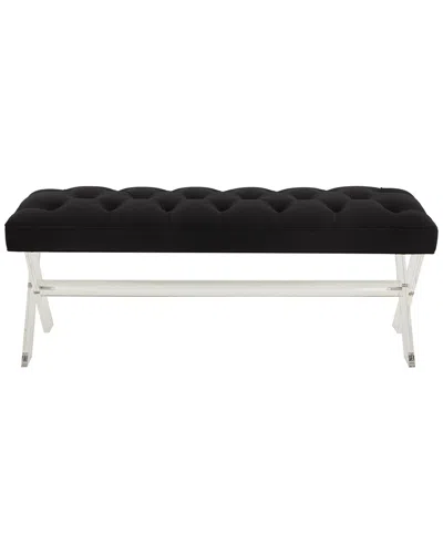 Safavieh Couture Tourmaline Acrylic Bench In Black