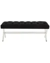 Safavieh Couture Tourmaline Acrylic Bench In Black